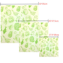 Load image into Gallery viewer, Reusable Beeswax Cloth Wrap Food Fresh Bag Lid Cover Stretch Lid Jungle Party Bees wax wrap plastic wrap for Sandwich Cheese

