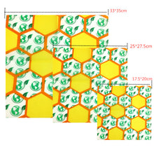 Load image into Gallery viewer, Reusable Beeswax Cloth Wrap Food Fresh Bag Lid Cover Stretch Lid Jungle Party Bees wax wrap plastic wrap for Sandwich Cheese
