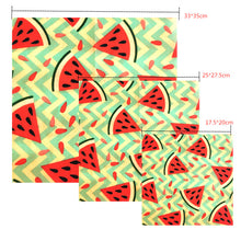 Load image into Gallery viewer, Reusable Beeswax Cloth Wrap Food Fresh Bag Lid Cover Stretch Lid Jungle Party Bees wax wrap plastic wrap for Sandwich Cheese
