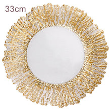 Load image into Gallery viewer, Tree Pattern Glass Tray Fancy Irregular Household Dinner Fruit Plates Lead-free Glass with Electroplating Craft Decorations
