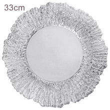 Load image into Gallery viewer, Tree Pattern Glass Tray Fancy Irregular Household Dinner Fruit Plates Lead-free Glass with Electroplating Craft Decorations
