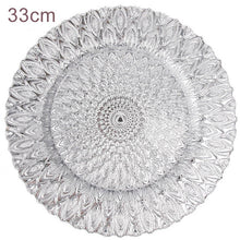Load image into Gallery viewer, Tree Pattern Glass Tray Fancy Irregular Household Dinner Fruit Plates Lead-free Glass with Electroplating Craft Decorations

